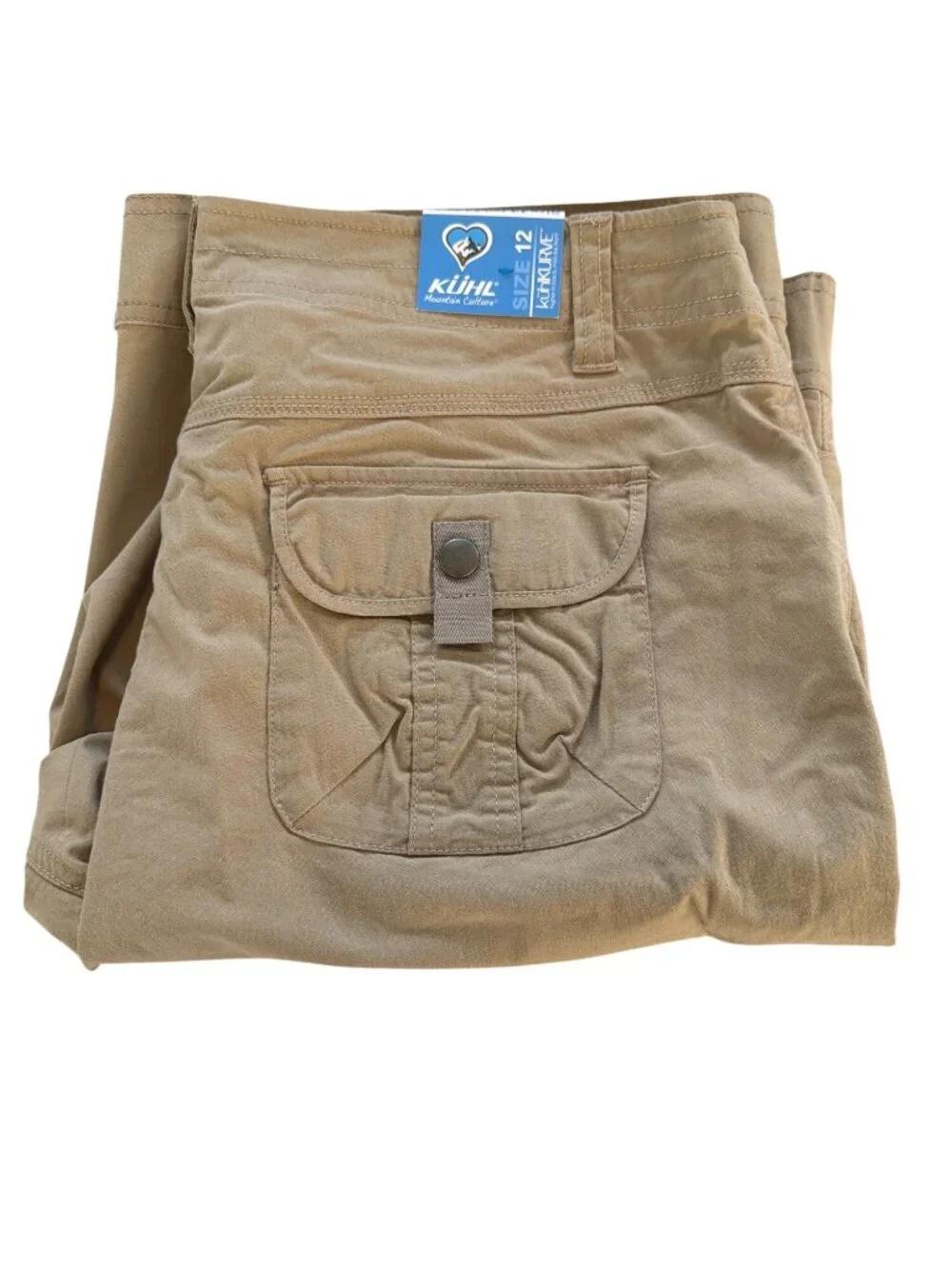 NWT Kuhl Splash 11” Inseam Cargo Shorts Women’s 10/12 UPF50 MSRP$70 Beige** - Picture 13 of 13